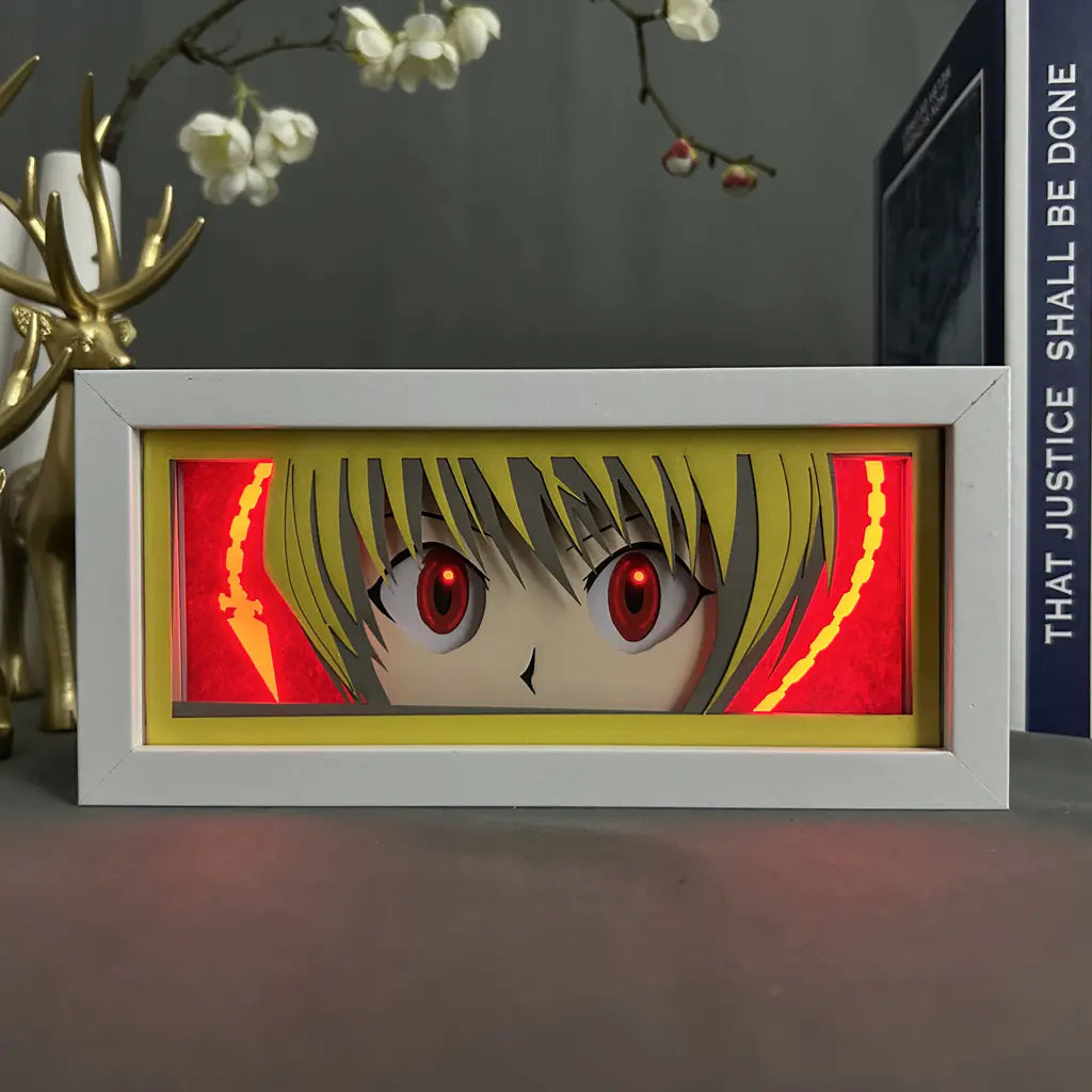Anime Paper Cut Light - Warrior Desktop Decoration