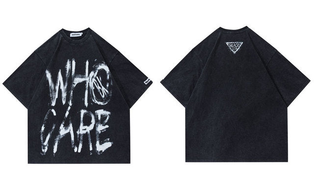 Vintage Punk Oversized Graphic T-Shirt for Men