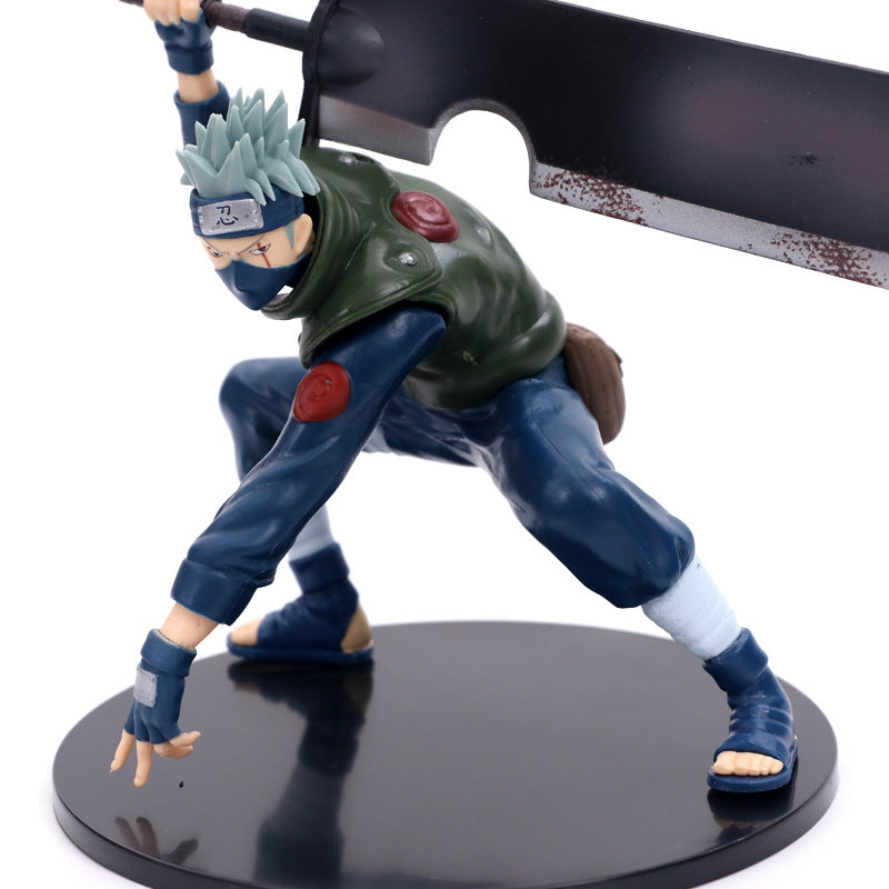 Naruto Kakashi Figurine with Sword Accessories