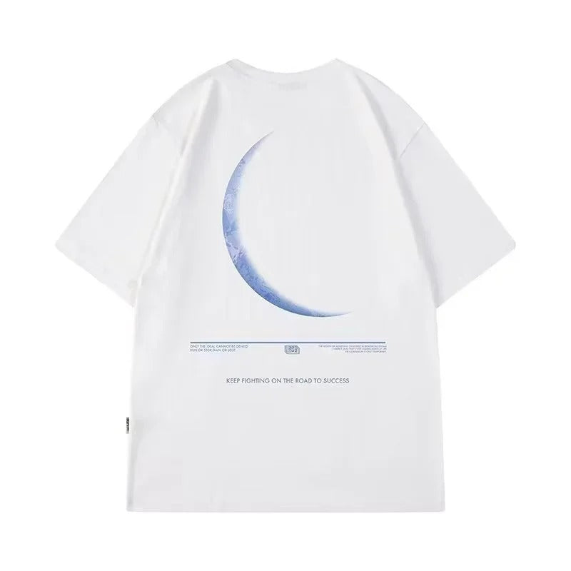 Funny Graphic Oversized Men's T-Shirt - Hip Hop Y2K Style