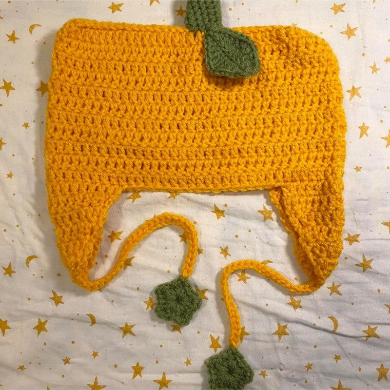 Hand Knitted Striped Woolen Beanie Cap