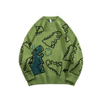 Dinosaur Cartoon Knitted Sweater