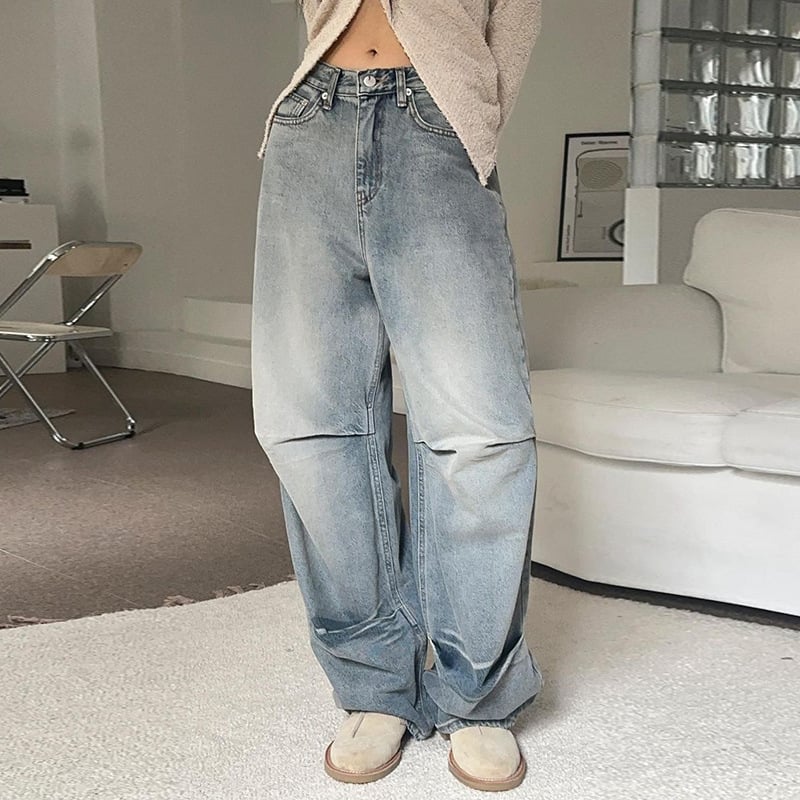Vintage Loose Jeans in Washed Street Style