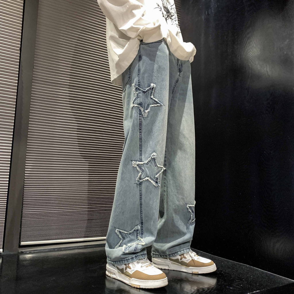 Men's Flared Loose Straight-Leg Pants