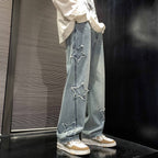 Men's Flared Loose Straight-Leg Pants