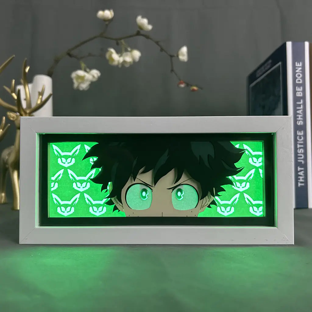 Anime Paper Cut Light - Warrior Desktop Decoration