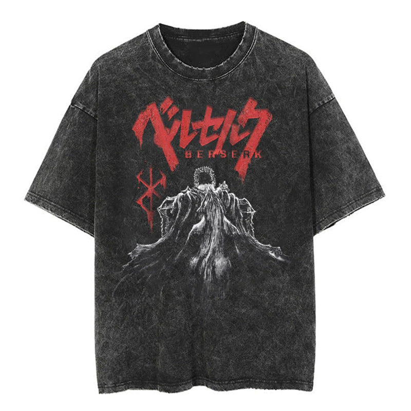 Japanese Vintage Oversized Cartoon T-Shirt (Loose Fit)