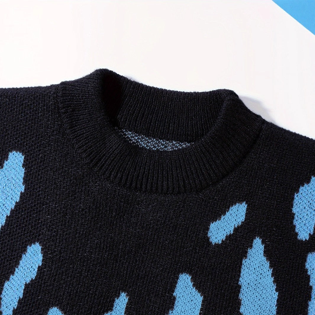 Loose Crew Neck Knit Sweater