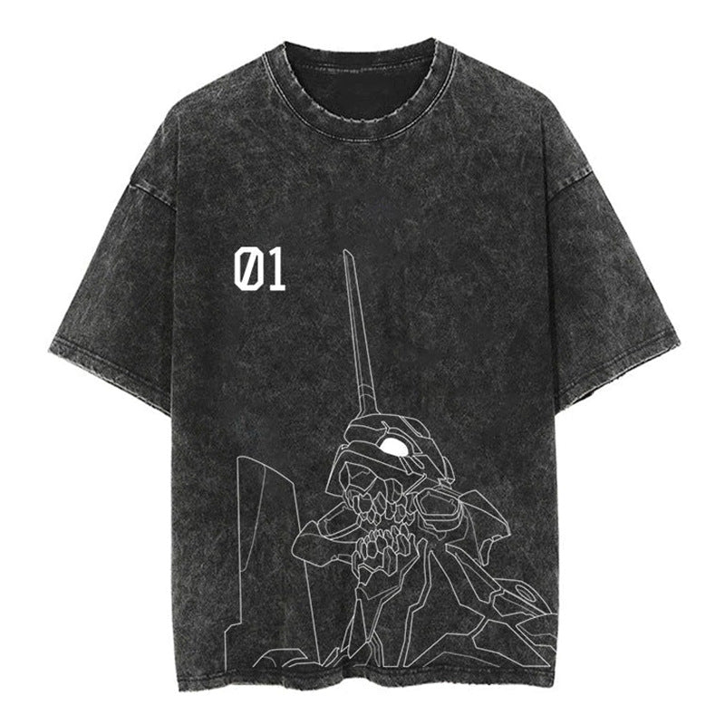 Japanese Vintage Oversized Cartoon T-Shirt (Loose Fit)