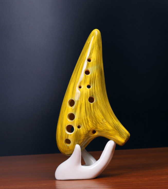 Wood Grain 12-Hole Ocarina Professional Edition