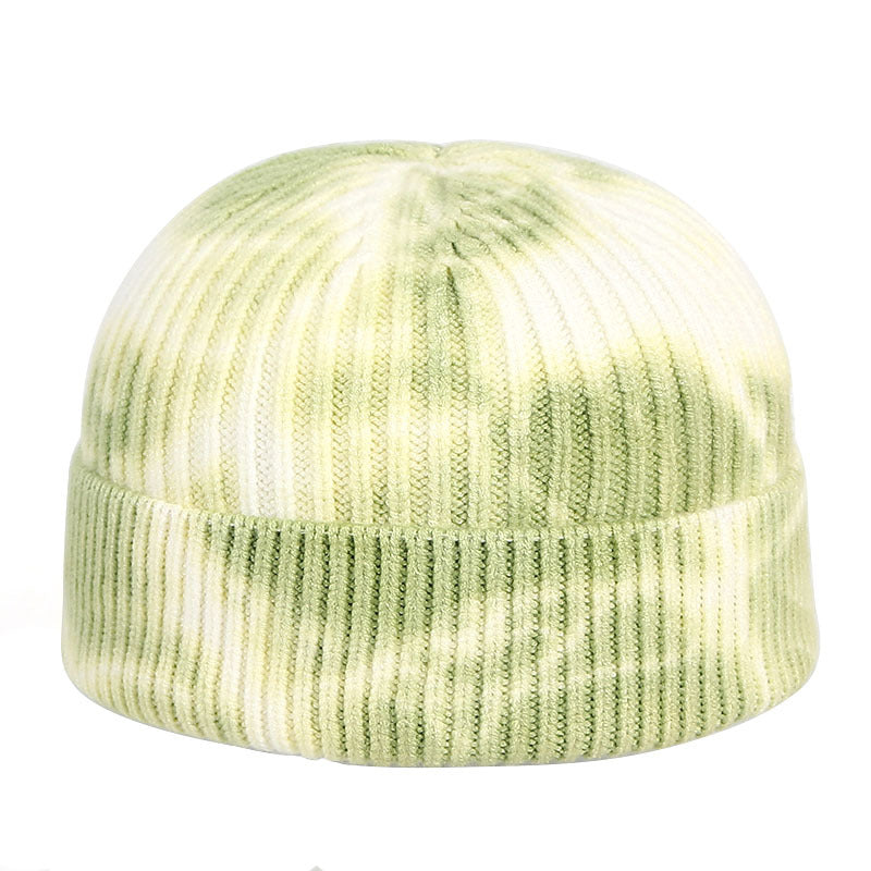 Tie-Dye Printed Knitted Beanie Hat