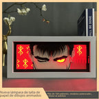 Anime Paper Cut Light - Warrior Desktop Decoration